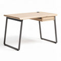 Schreibtisch aus Holz mit Metallgestell 120 x 60 x 75cm und Schublade