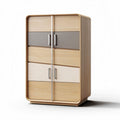 Holzschrank mit zwei Türen und fünf schichtigen Schubladen 80 x 40 x 120cm in modernem Design